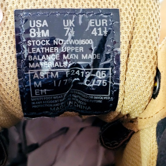 Wolverine Mens Steel Toe‎ Work Boots Leather Waterproof Sz 8.5 - Bo406.3 - Picture 10 of 10